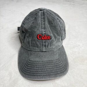 American Needle Coke Hat Adjustable Black Cap Strap Back Coca-Cola Unisex Hat